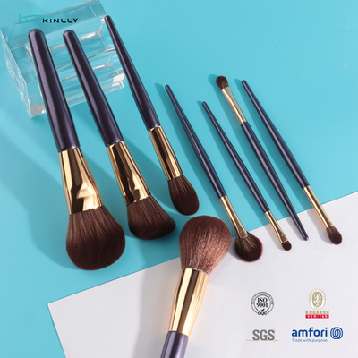 Перемещение Eco набора щетки макияжа OEM 8PCS косметическое дружелюбное профессиональное с деревянной ручкой