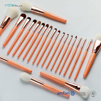 деревянный макияж ручки 22pcs чистит щеткой с естественными волосами и деревянной ручкой