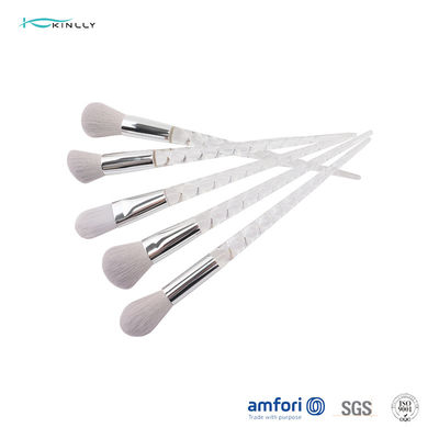 Ручка алюминиевого Ferrule пластиковая набор щетки макияжа перемещения 5 частей