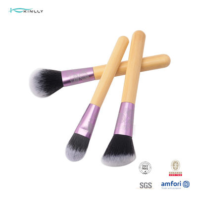 Ручка набора щетки макияжа 7pcs логотипа лазера полностью печатая косметическая деревянная