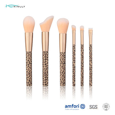 полностью печатая щетки макияжа алюминиевого Ferrule 6pcs пластиковые