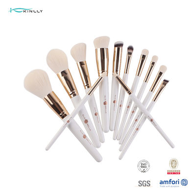 Ferrule золота 12pcs eco учреждение порошка набора щетки дружелюбного косметическое